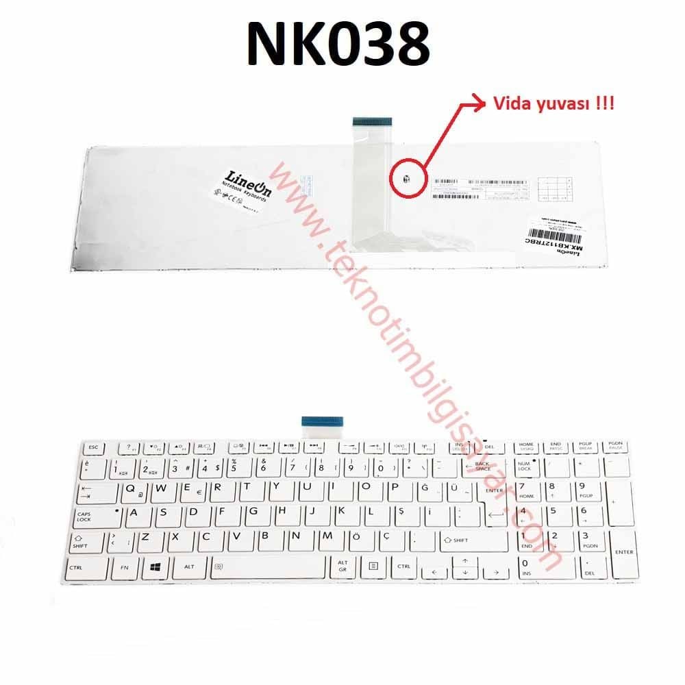 Toshiba Satellite C855 1r6, C855 26r, C855 26t, C855 1wx Klavye Çerçeveli