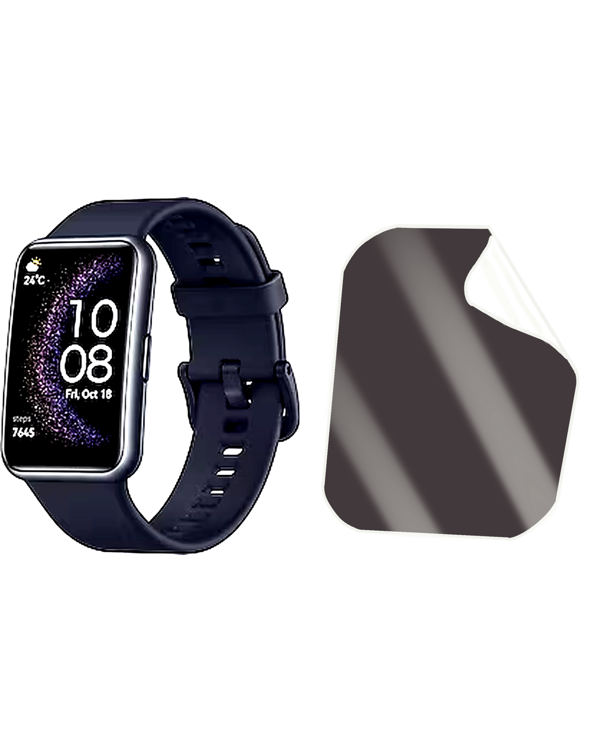 Globex Smart Watch Fit V79 Saat Uyumlu Matte Esnek Ekran Kırılmaz Cam Ekran Koruyucu Film 8684609345520