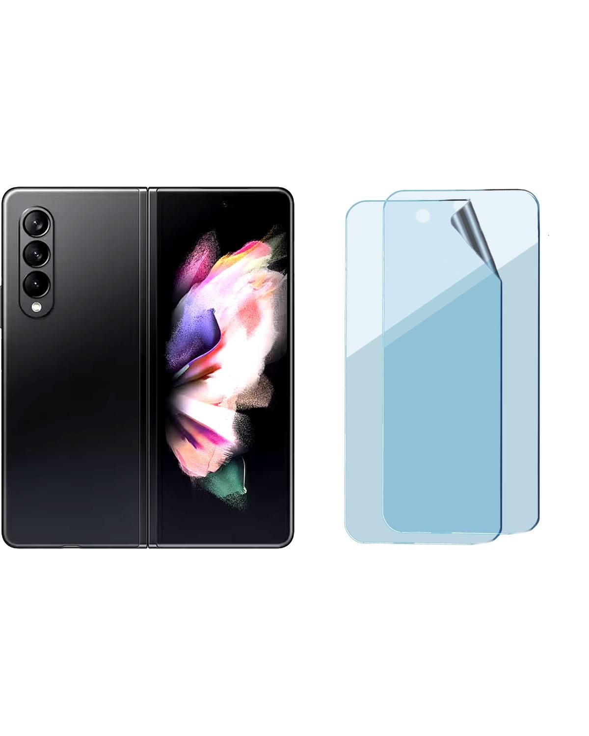 Samsung Galaxy Z Fold 3 Uyumlu Uv Nano Esnek Kırılmaz Cam Ekran Koruyucu Film 8684609257601