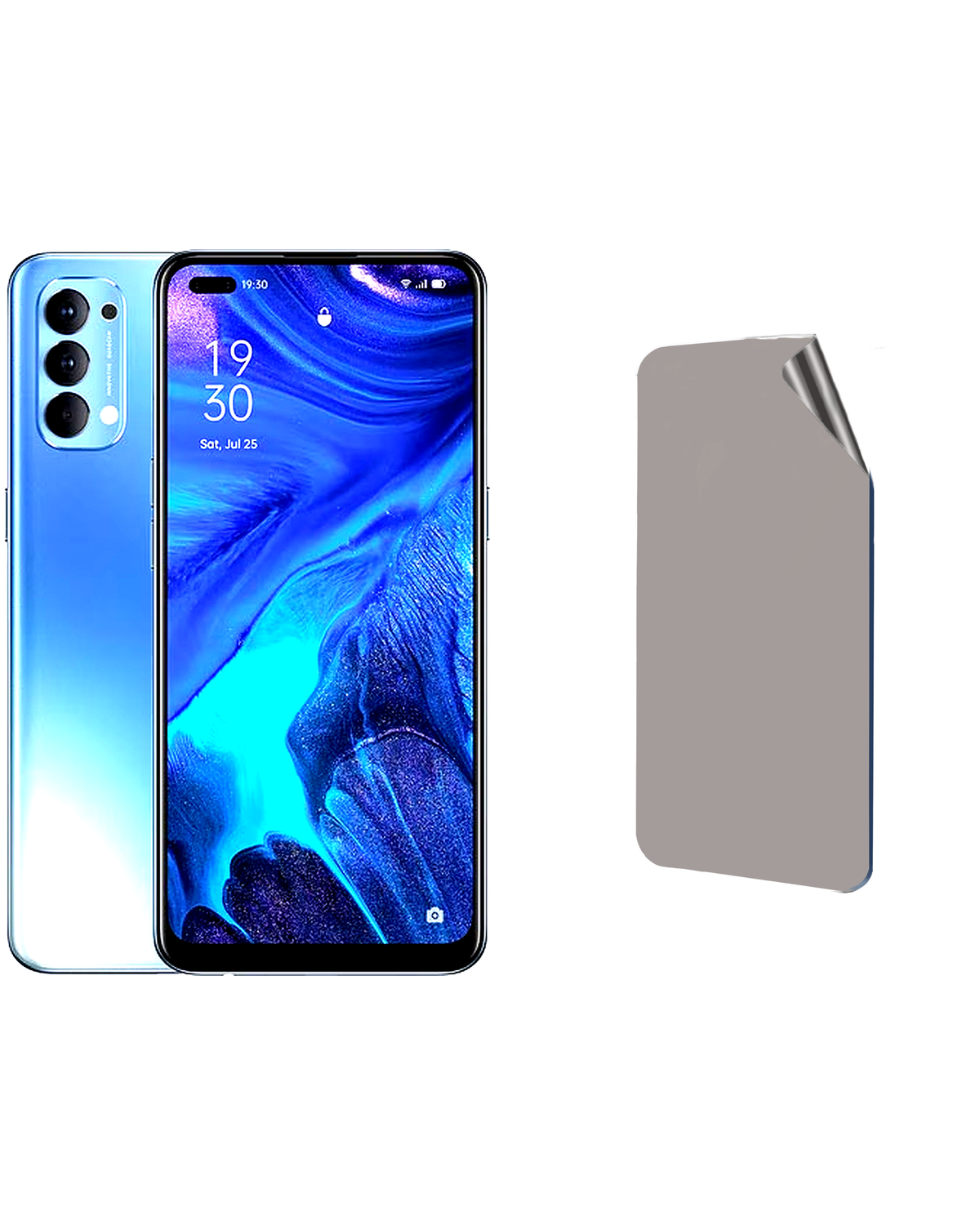 Oppo Reno 4 Uyumlu Matte Esnek Ekran Kırılmaz Cam Ekran Koruyucu Film 8684609325805