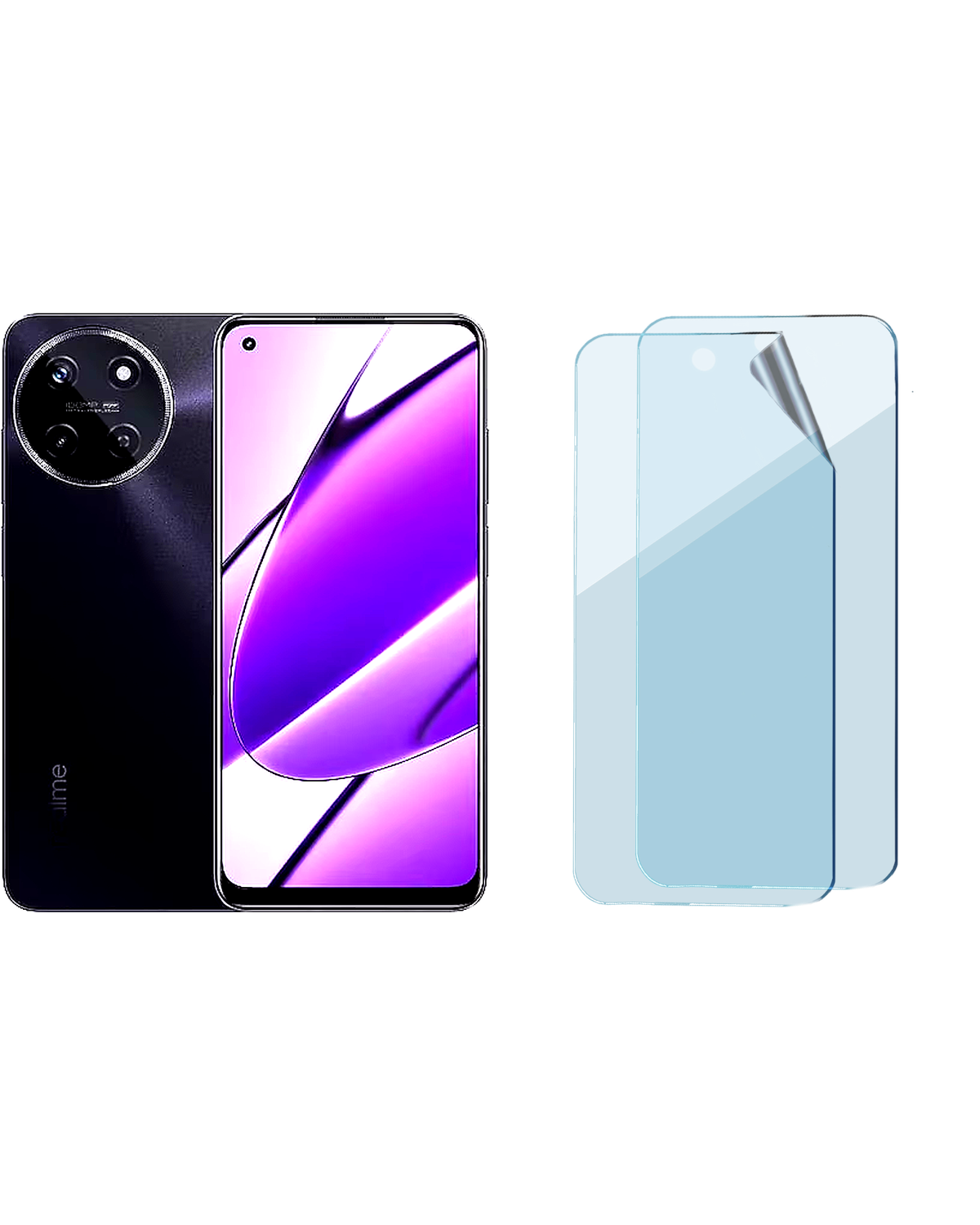 Realme 11 X Uyumlu Hydrojel Esnek Kırılmaz Cam Ekran Koruyucu Film 8684609190786