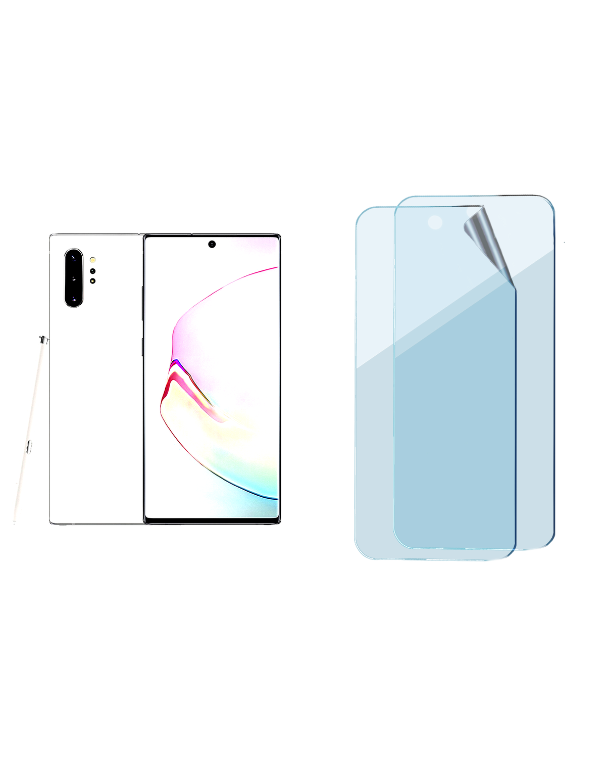 Samsung Galaxy Note 10 Plus 5G Uyumlu Uv Nano Esnek Kırılmaz Cam Ekran Koruyucu Film 8684609257878