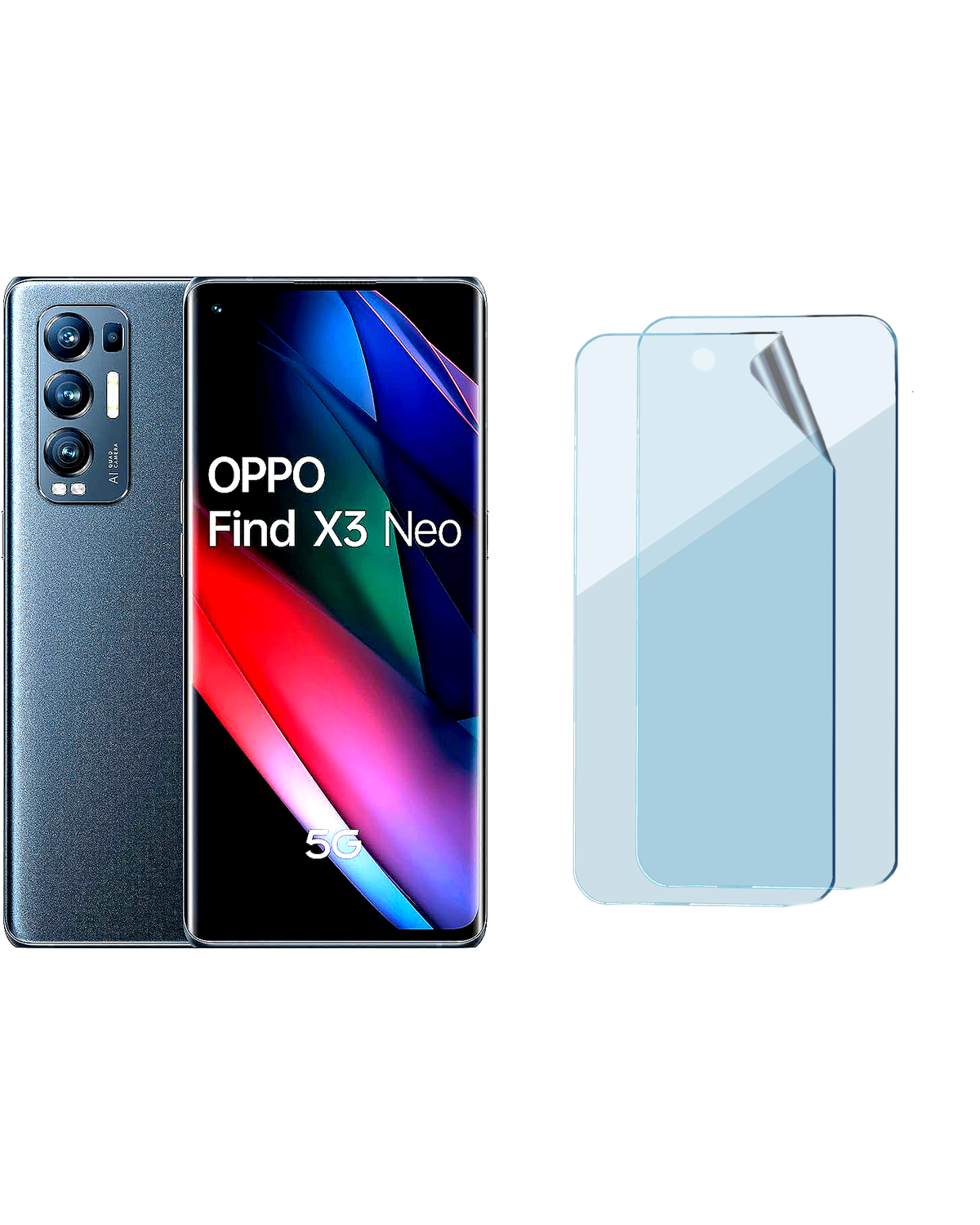 Oppo Find X3 Neo 5G Uyumlu Uv Nano Esnek Kırılmaz Cam Ekran Koruyucu Film 8684609267884