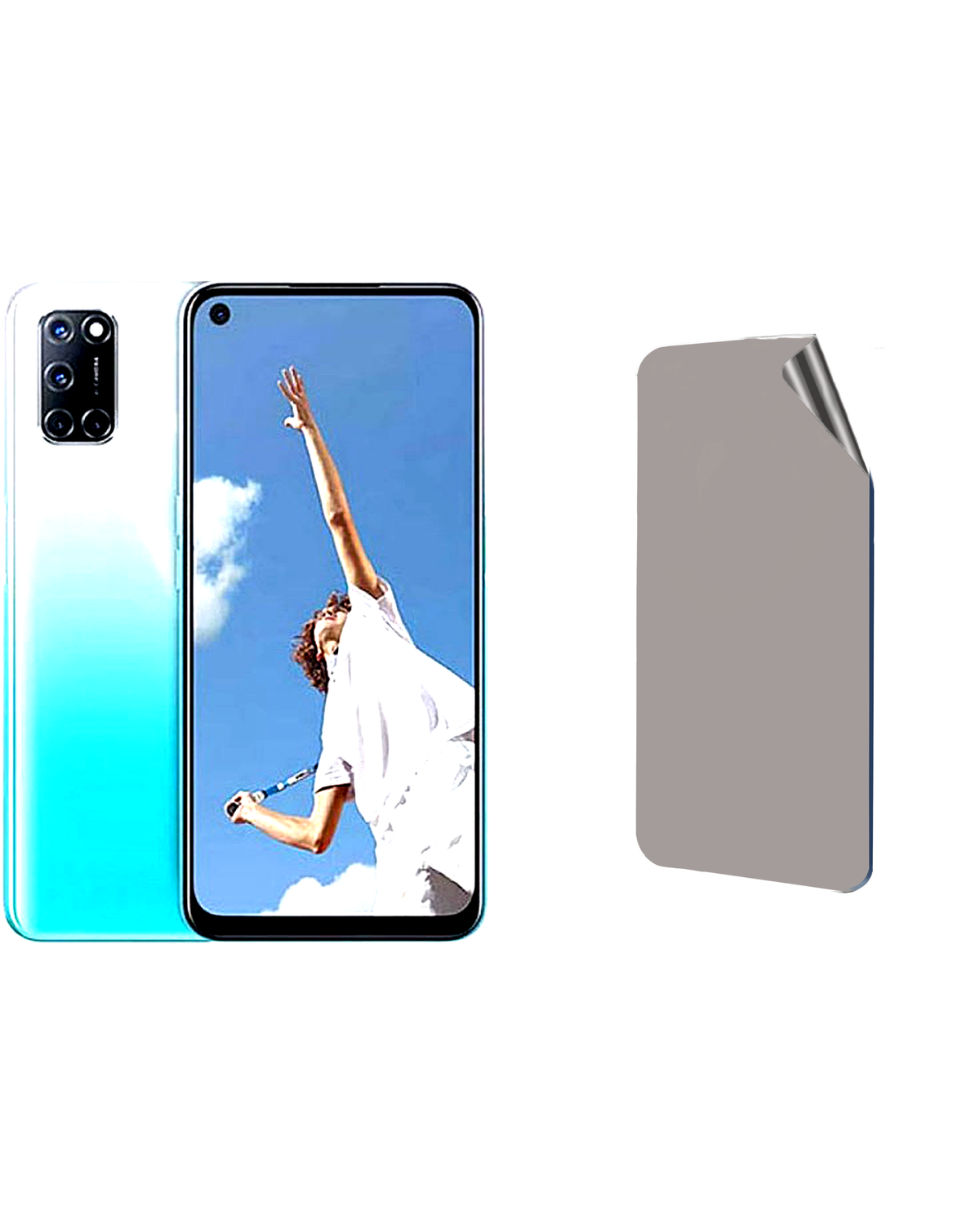 Oppo A92 Uyumlu Matte Esnek Ekran Kırılmaz Cam Ekran Koruyucu Film 8684609326291