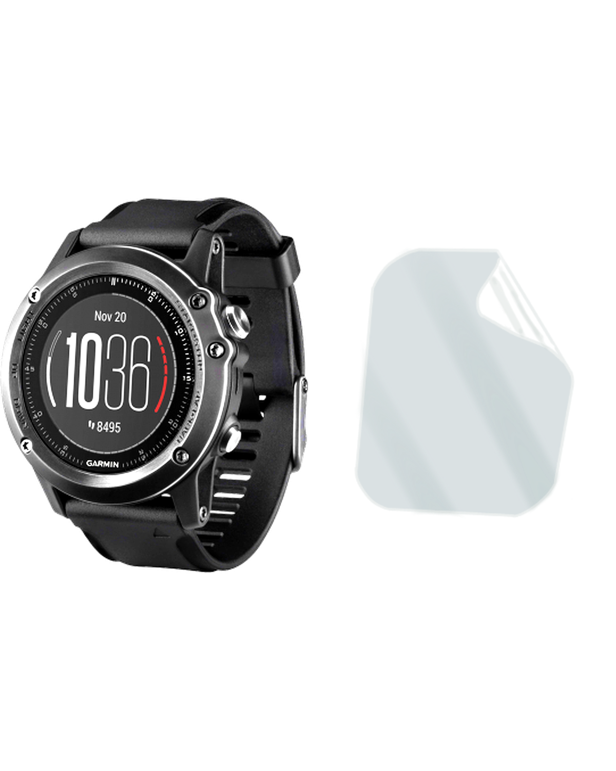 Garmin Fenix 3 Saat Uyumlu Uv Nano Kırılmaz Cam Ekran Koruyucu Film 8684609288360