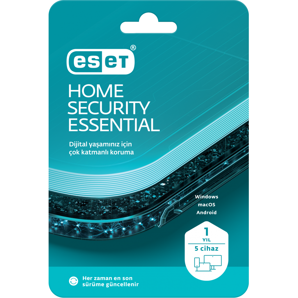 Eset Home Security Essential 5 Kullanıcı, 1 Yıl, Box