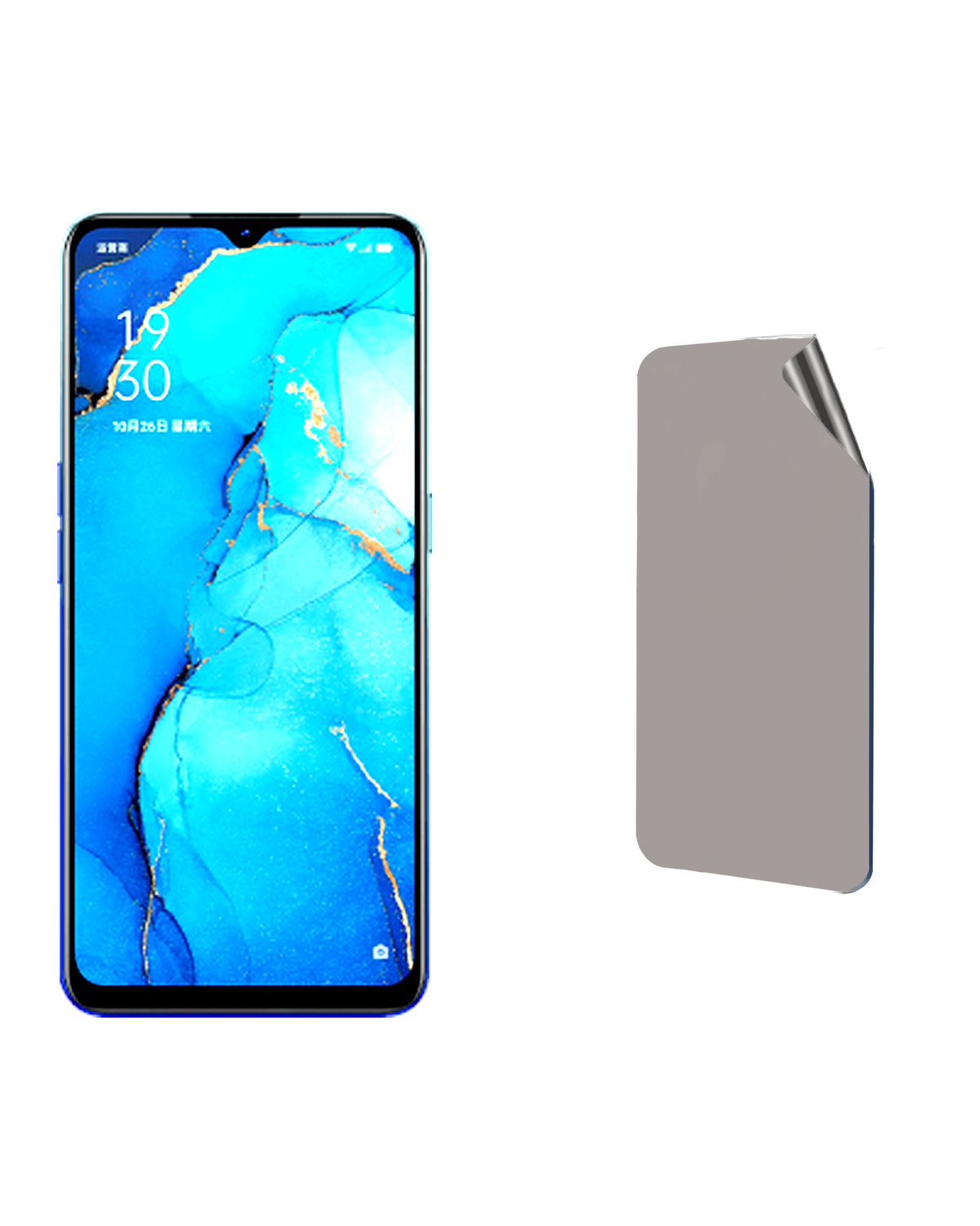 Oppo Reno 3 5G Uyumlu Matte Esnek Ekran Kırılmaz Cam Ekran Koruyucu Film 8684609326635