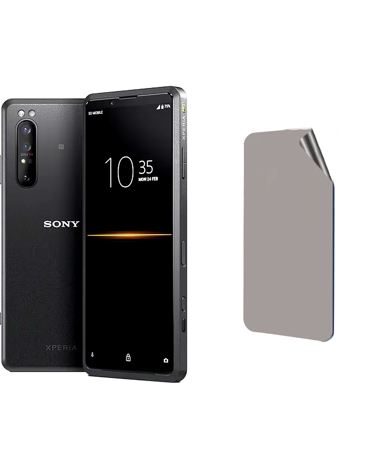 Sony Xperia Pro Uyumlu Matte Esnek Ekran Kırılmaz Cam Ekran Koruyucu Film 8684609306729