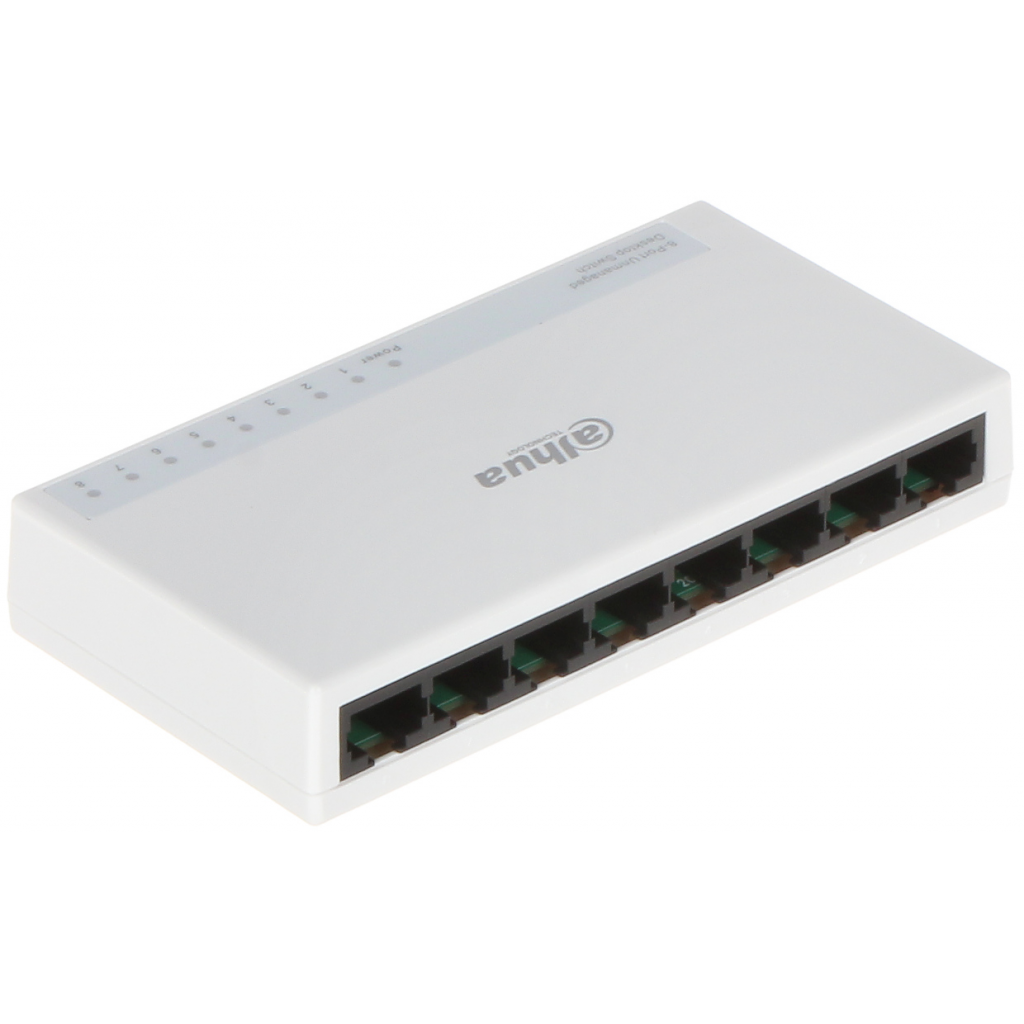 Dahua Pfs3008-8Et-L, 8 Port, Megabit, Yönetilemez, Masaüstü Switch