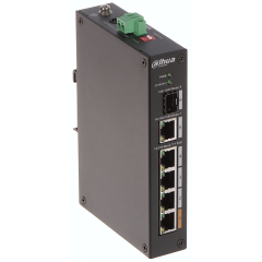 Dahua Pfs3106-4Et-60-V2,  6 Port, Megabit,  4Fe Poe Port (4Xpoe 60W) ,1Ge Uplink, 1Ge Sfp Yönetilemez Switch