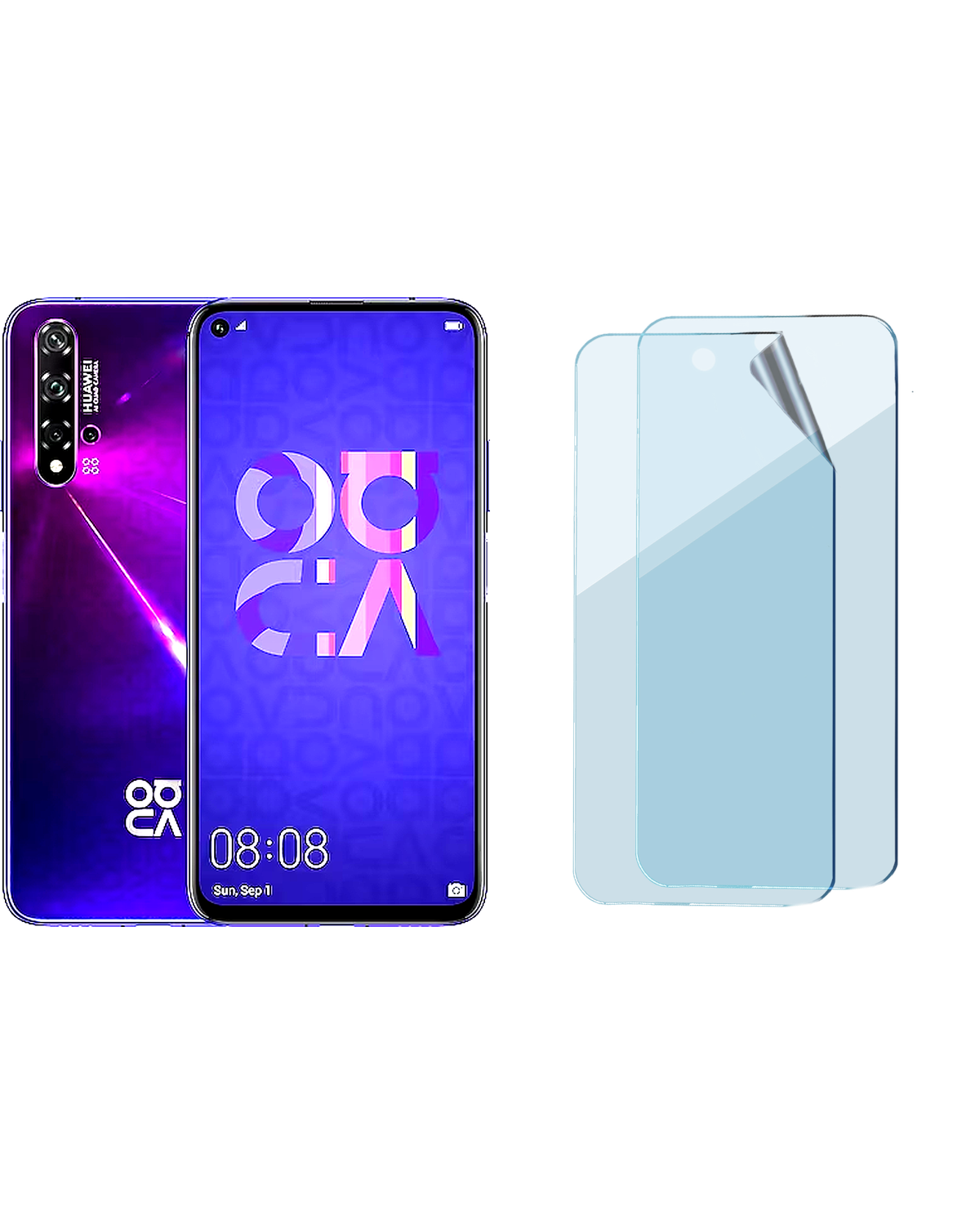 Huawei Nova 5 T Uyumlu Uv Nano Esnek Kırılmaz Cam Ekran Koruyucu Film 8684609259902