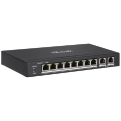 Hılook Ns-0310P-60(B), 10Port, Megabit, 8 Port Poe, 60W, +2 Port Gigabit Uplink, Long Range 250Metre, Yönetilemez, Masaüstü Switch