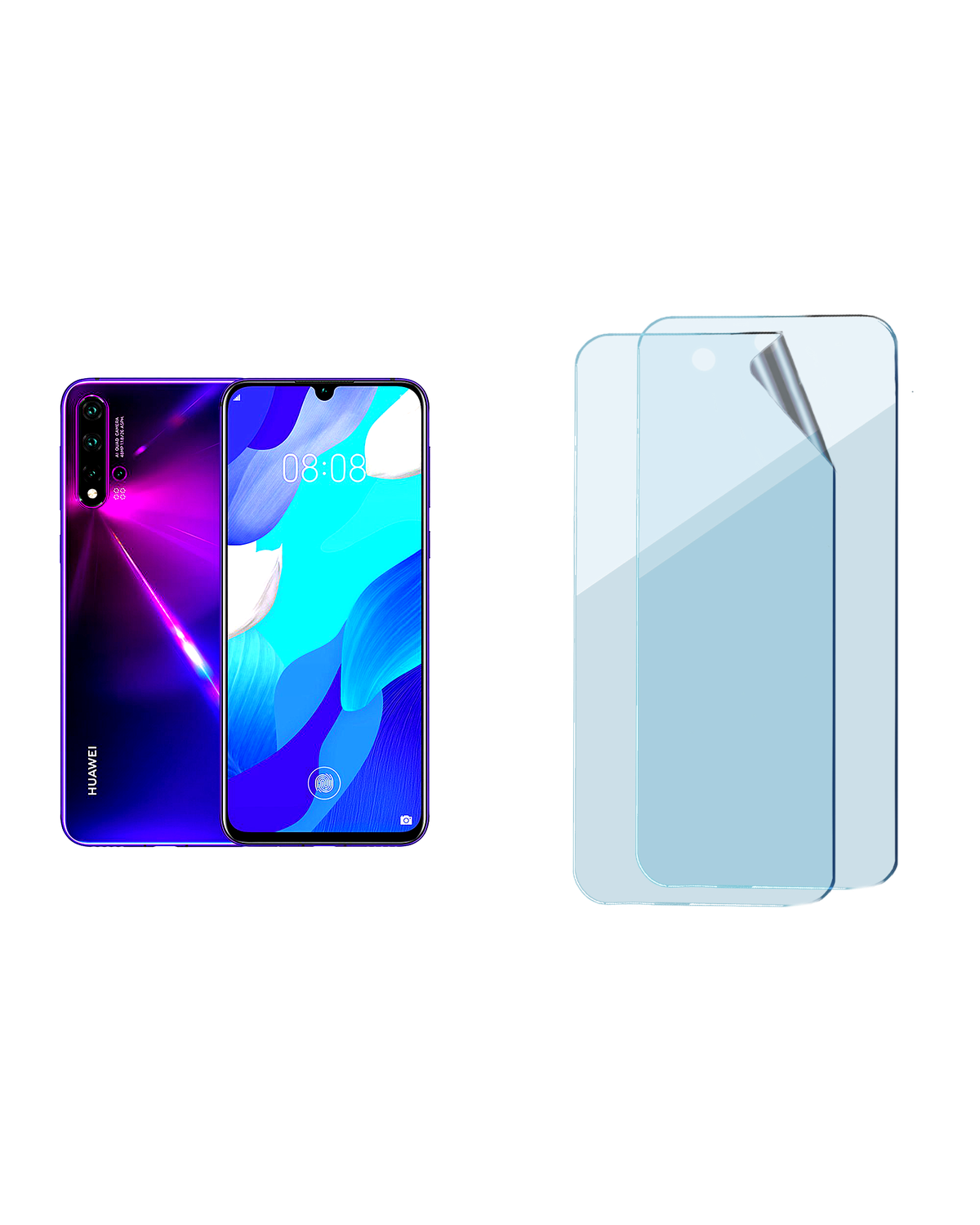 Huawei Nova 5 Pro Uyumlu Uv Nano Esnek Kırılmaz Cam Ekran Koruyucu Film 8684609260106