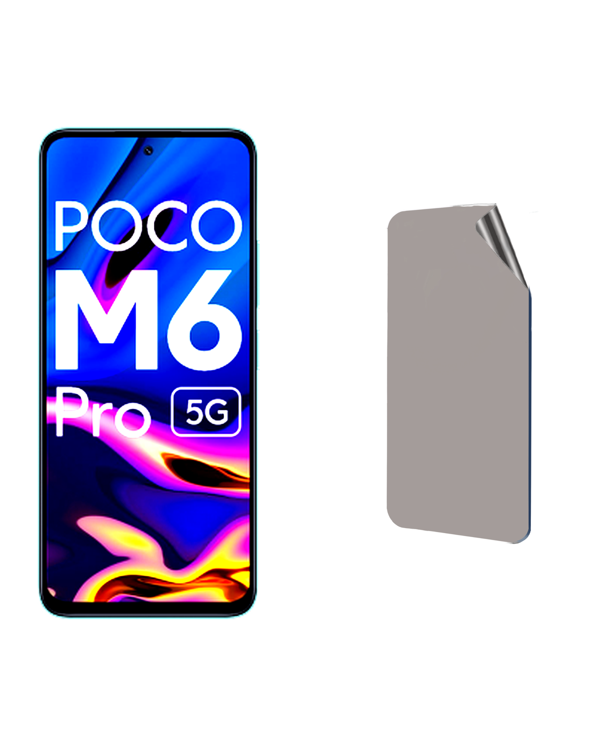 Xiaomi Poco M6 Pro 5 G Uyumlu Hayalet Ekran Kırılmaz Cam Ekran Koruyucu Film 8684609382242