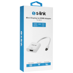 S-Link Sl-Md75 Mini Display Port (Dp) To Hdmi Çevirici Adaptör (15cm)