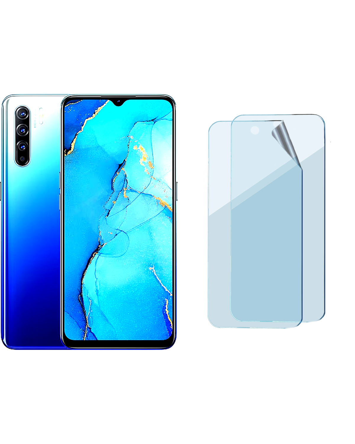 Oppo Reno 3 Overseas Edition Uyumlu Hydrojel Esnek Kırılmaz Cam Ekran Koruyucu Film 8684609183917