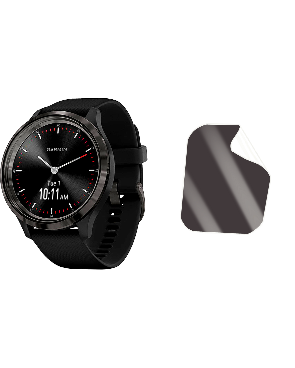 Garmin Vivomove 3 Saat Uyumlu Hayalet Ekran Kırılmaz Cam Ekran Koruyucu Film 8684609408867