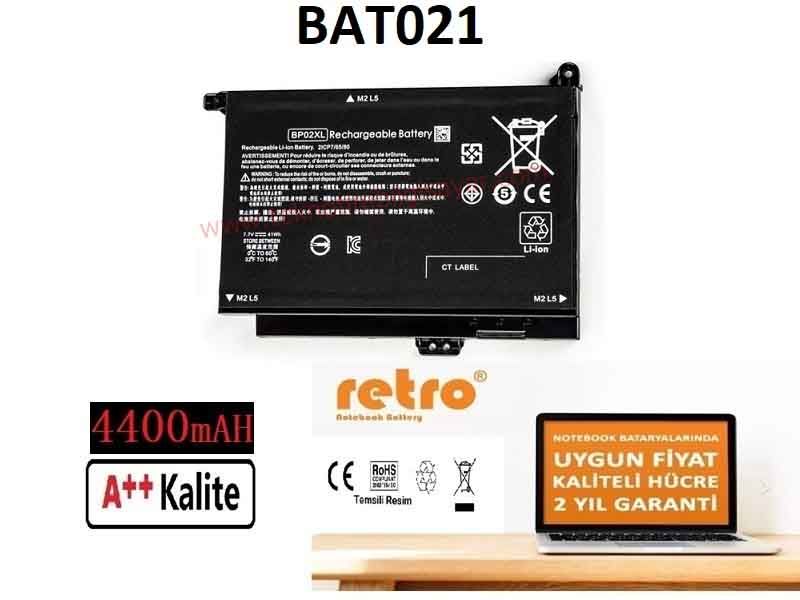 Hp Pavilion 15 Aw000, 15 Aw000 Touch, 15 Aw100 Batarya Pil, Bp02xl