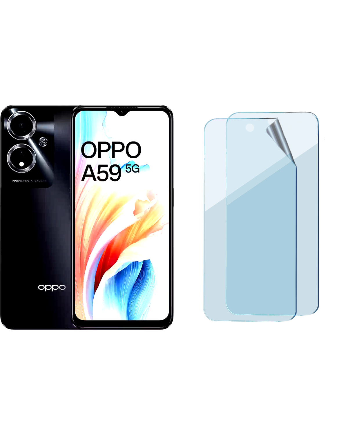 Oppo A59 2023 Uyumlu Hydrojel Esnek Kırılmaz Cam Ekran Koruyucu Film 8684609184075