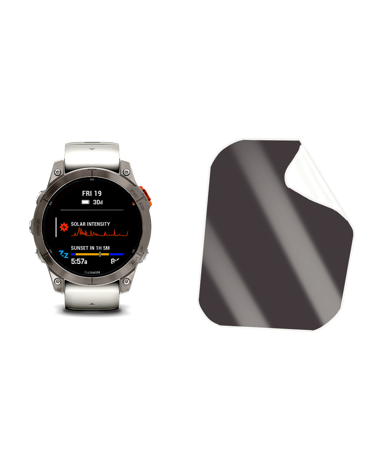 Garmin Fenix 7 Pro Saat Uyumlu Matte Esnek Ekran Kırılmaz Cam Ekran Koruyucu Film 8684609349290