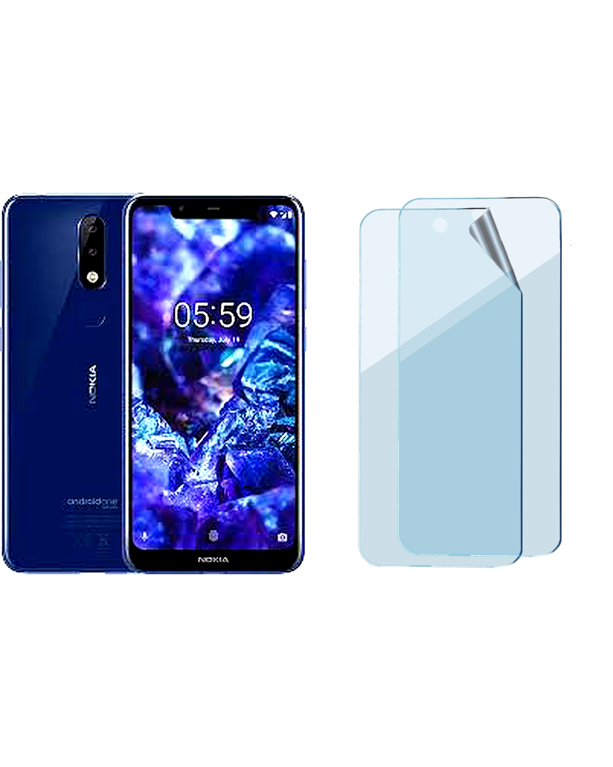 Nokia 5,1 Plus Uyumlu Uv Nano Esnek Kırılmaz Cam Ekran Koruyucu Film 8684609235517