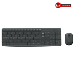 Logıtech Mk235, 920-007925, Kablosuz, Türkçe Q, Klavye Mouse Set