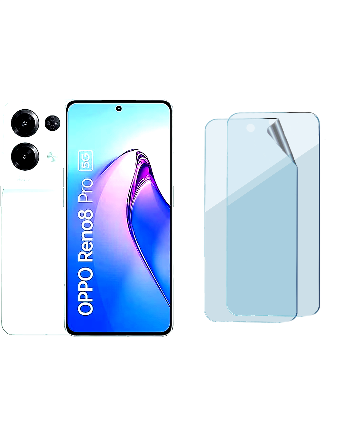 Oppo Reno 8 Pro Uyumlu Hydrojel Esnek Kırılmaz Cam Ekran Koruyucu Film 8684609184501