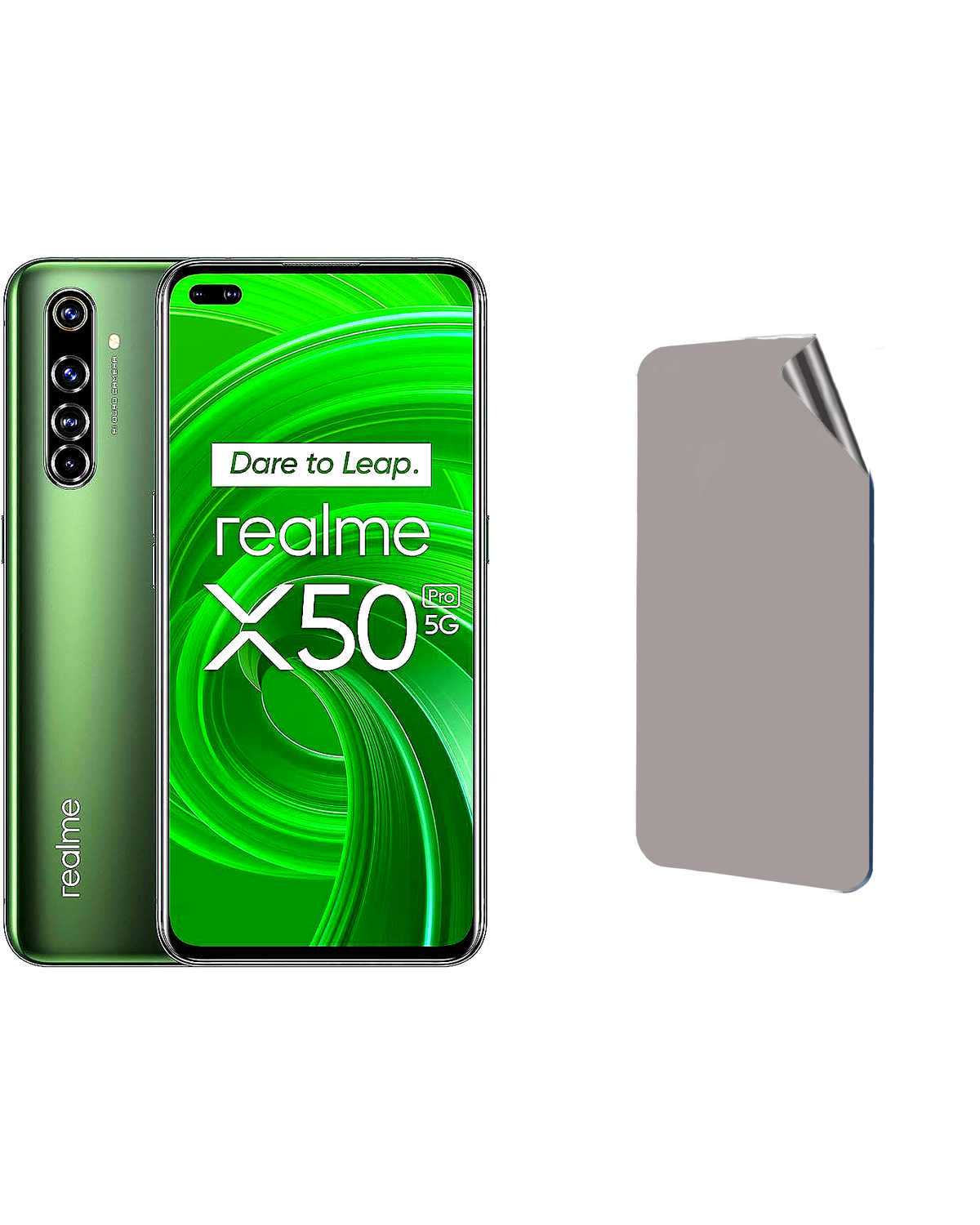 Realme X50 Pro 5G Uyumlu Hayalet Ekran Kırılmaz Cam Ekran Koruyucu Film 8684609393743