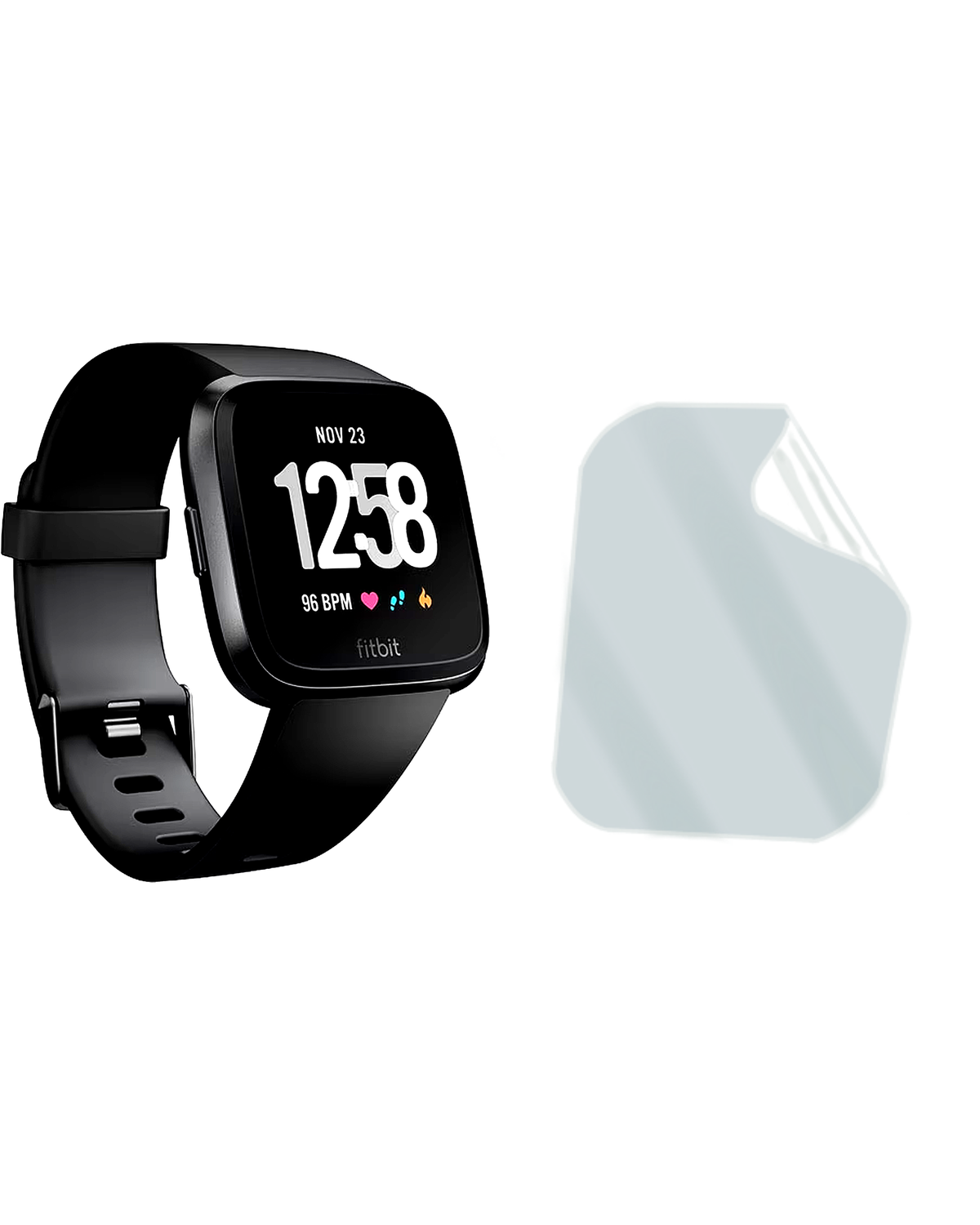 Fitbit Versa Saat Uyumlu Hydrojel Esnek Kırılmaz Cam Ekran Koruyucu Film 8684609225198