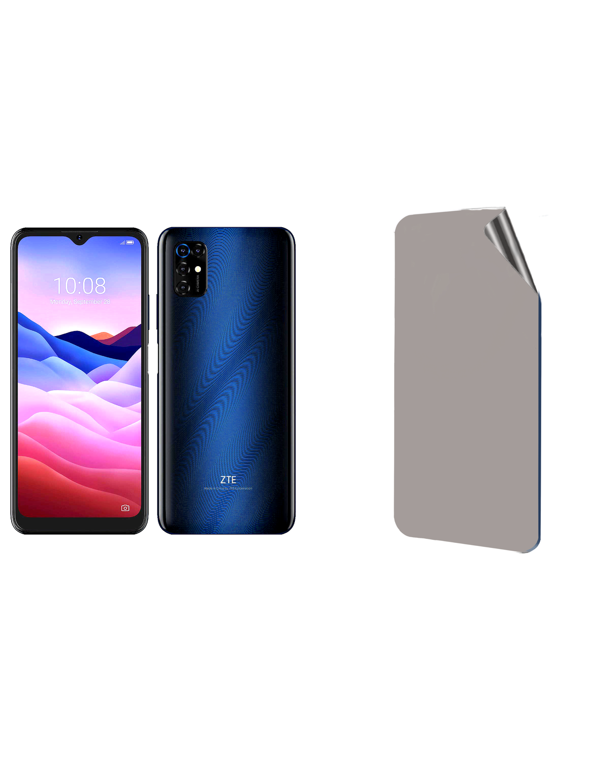 Zte Blade V2020 Smart Uyumlu Matte Esnek Ekran Kırılmaz Cam Ekran Koruyucu Film 8684609300390