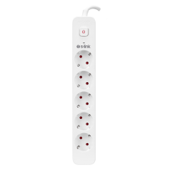 S-Link Spg501s, 5 Soket, Akım Korumalı Priz, 1.5mt Kablo, 750 Joule (Beyaz) %100 Bakır