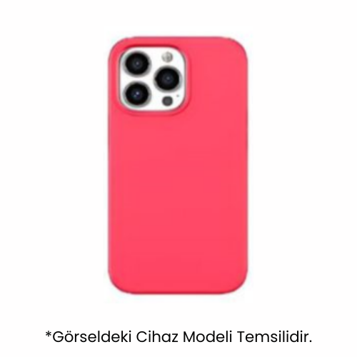 iPhone 15 Pro Max Uyumlu Silinebilir Lansman Kılıf (Kutulu) Gül Pembesi Rengi