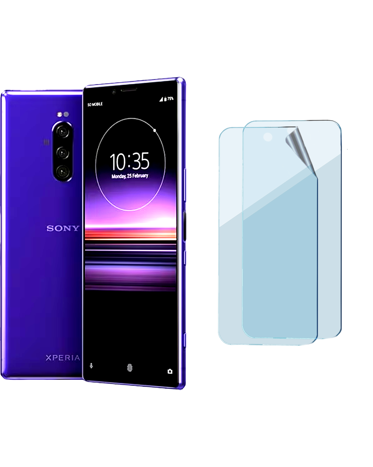 Sony Xperia 1 Uyumlu Uv Nano Esnek Kırılmaz Cam Ekran Koruyucu Film 8684609246902