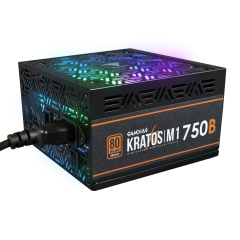 Gamdias Kratos M1-750b, 750w, 80+ Bronze,  Aktif Pfc, Rgb, Gaming, Atx, Power Supply (Psu)