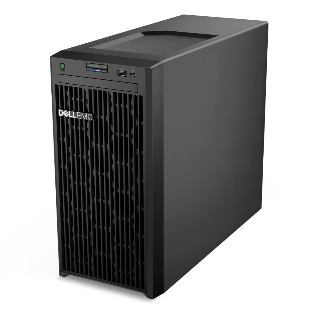 Dell Pet15011av2_Upg, T150, Intel Xeon E-2314, 32gb Ecc Udimm Ram, 1x1tb Ssd, 1x1tb Hdd, 1x300w Power, Free Dos, Tower, Server