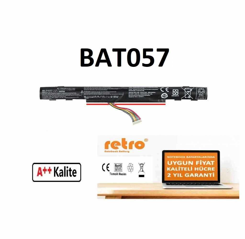 Acer Aspire F5 571g, F5 571t, F5 572, F5 521, K50 10 Batarya Pil