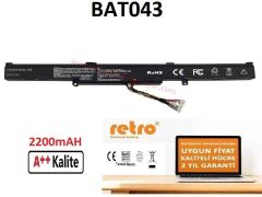 Asus F751mj, R751j, R751ja, R751jb, R751jk, R751jm Batarya Pil