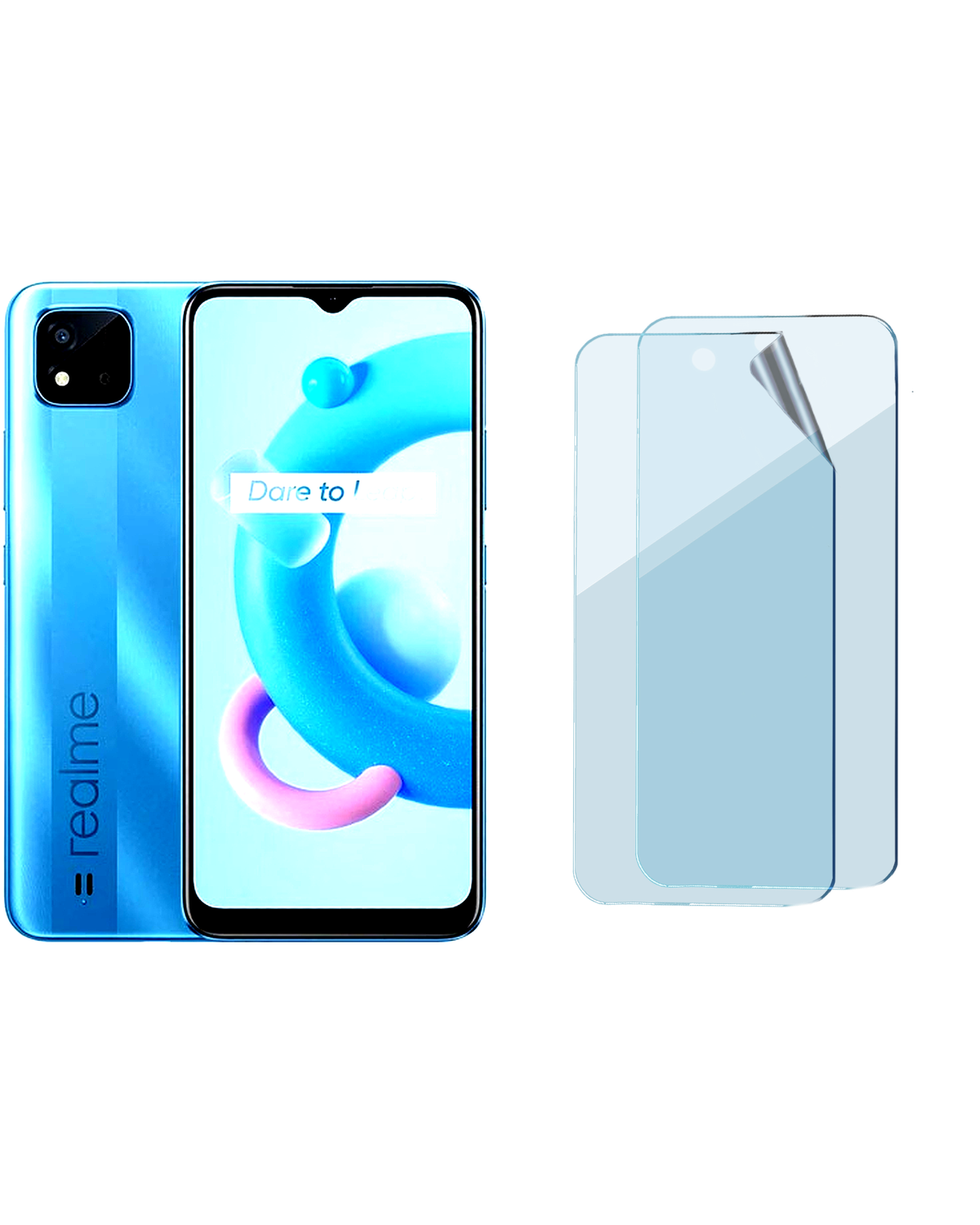 Realme C20 Uyumlu Uv Nano Esnek Kırılmaz Cam Ekran Koruyucu Film 8684609273526