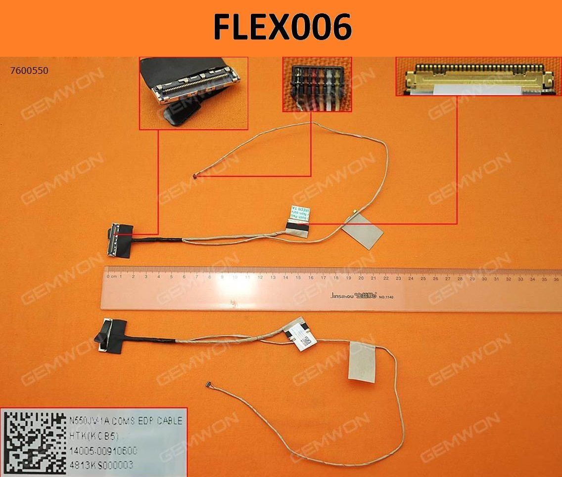 Asus N550jv-Cn239h 14005-00910200 Edp Lcd Data Flex Kablo