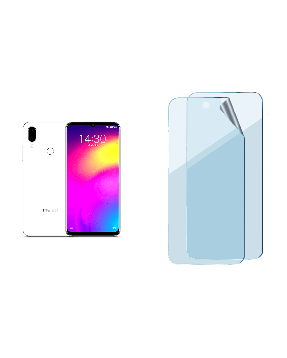 Meizu M9 Uyumlu Uv Nano Esnek Kırılmaz Cam Ekran Koruyucu Film 8684609237719