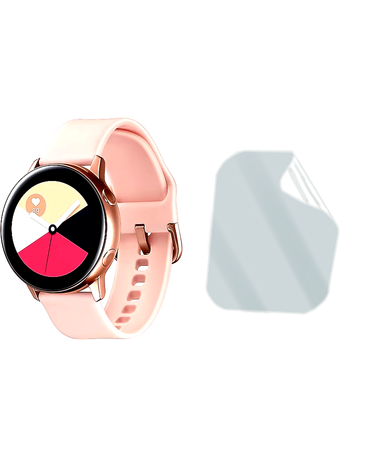 Samsung Galaxy Watch Active Saat Uyumlu Hydrojel Esnek Kırılmaz Cam Ekran Koruyucu Film 8684609226522