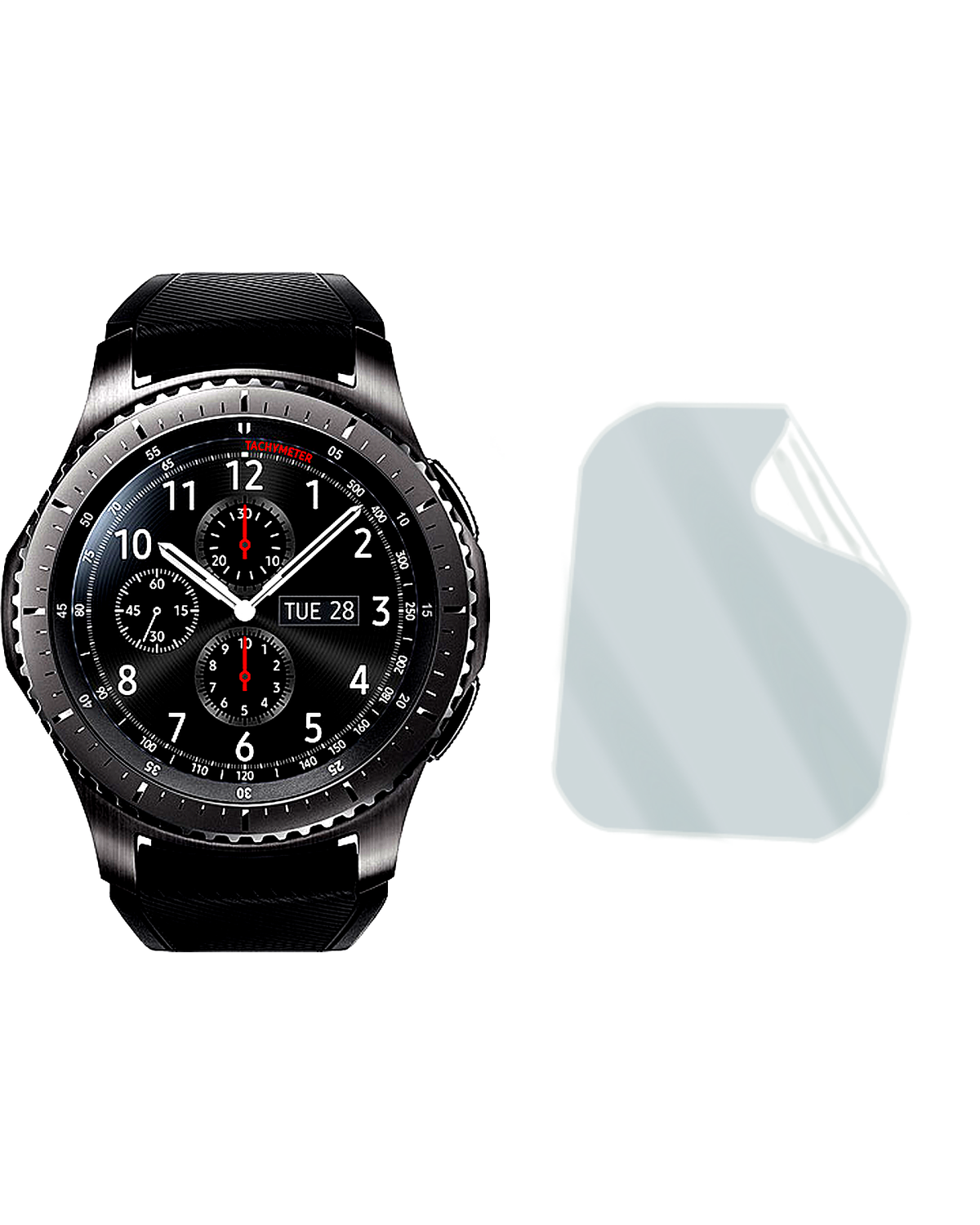 Samsung Galaxy Gear S3 Frontier Saat Uyumlu Hydrojel Esnek Kırılmaz Cam Ekran Koruyucu Film 8684609226591