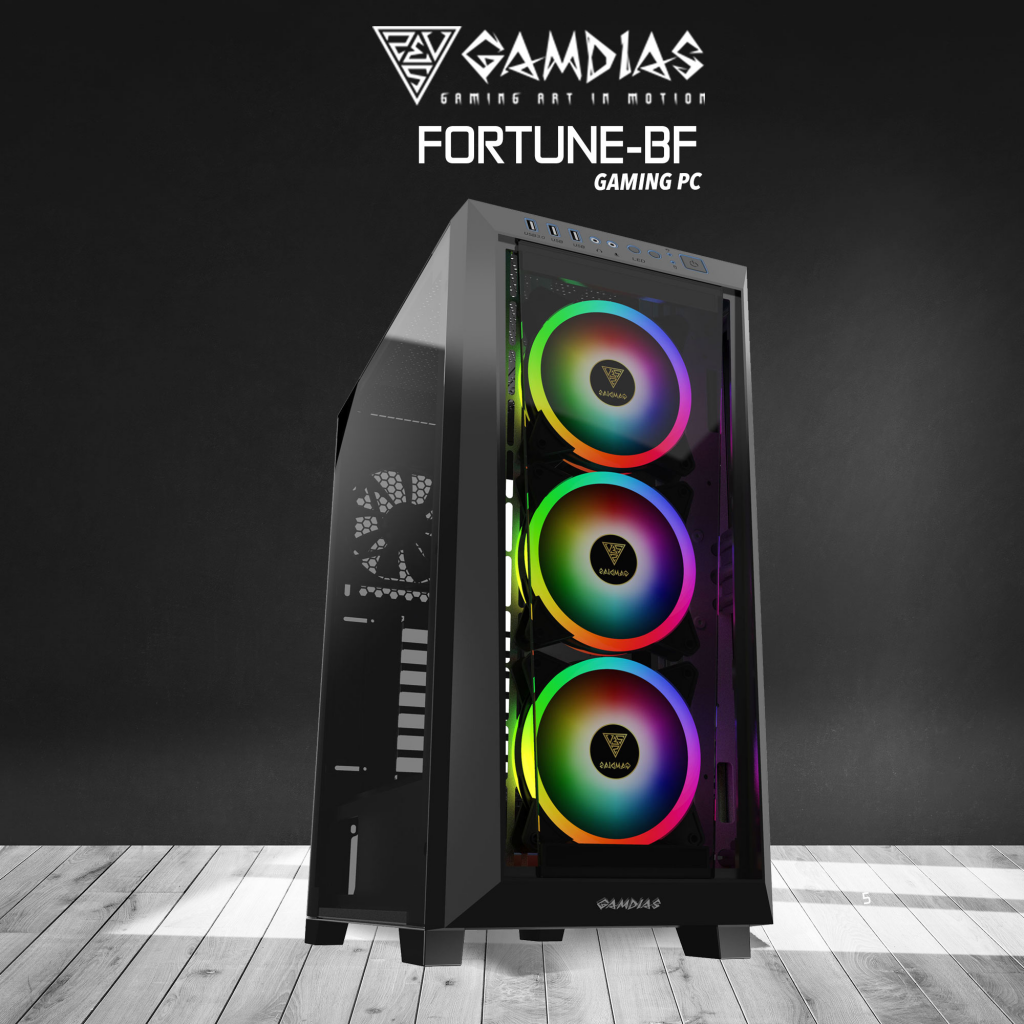 Gamdias Fortune-Bf, I7-12700, 16gb Ram, 500gb Nvme Ssd, 8gb Gddr6 Rtx3070 Ekran Kartı, 750w Kasa, Free Dos Gaming Pc