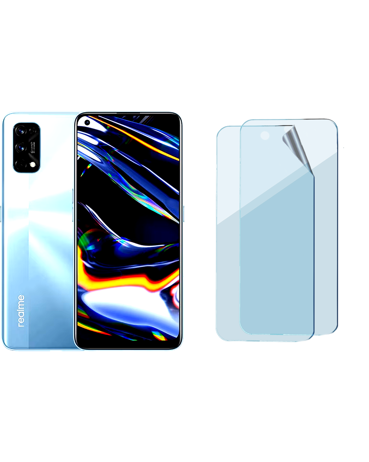 Realme 7 Pro Uyumlu Uv Nano Esnek Kırılmaz Cam Ekran Koruyucu Film 8684609273717