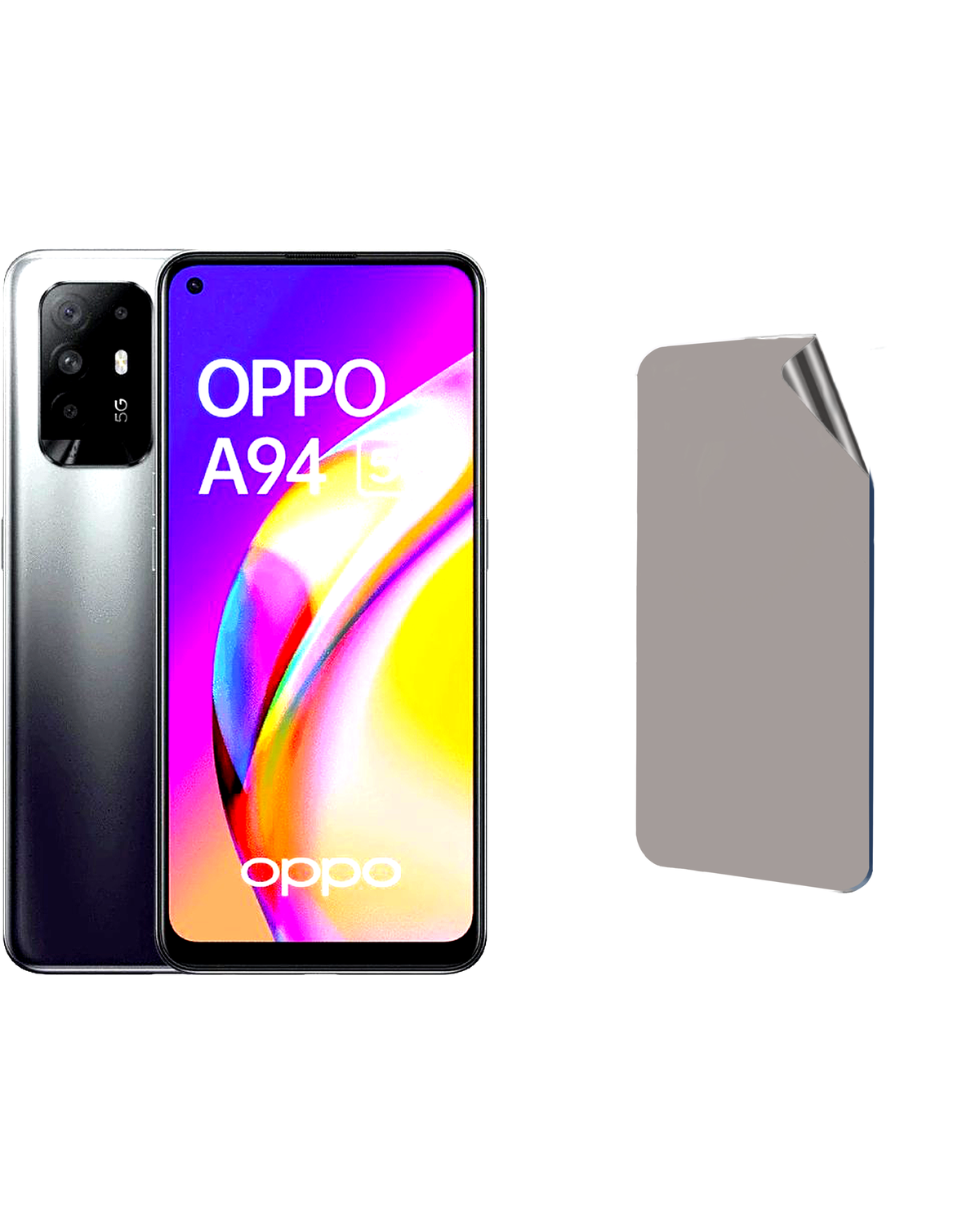 Oppo A94 5G Uyumlu Hayalet Ekran Kırılmaz Cam Ekran Koruyucu Film 8684609385939