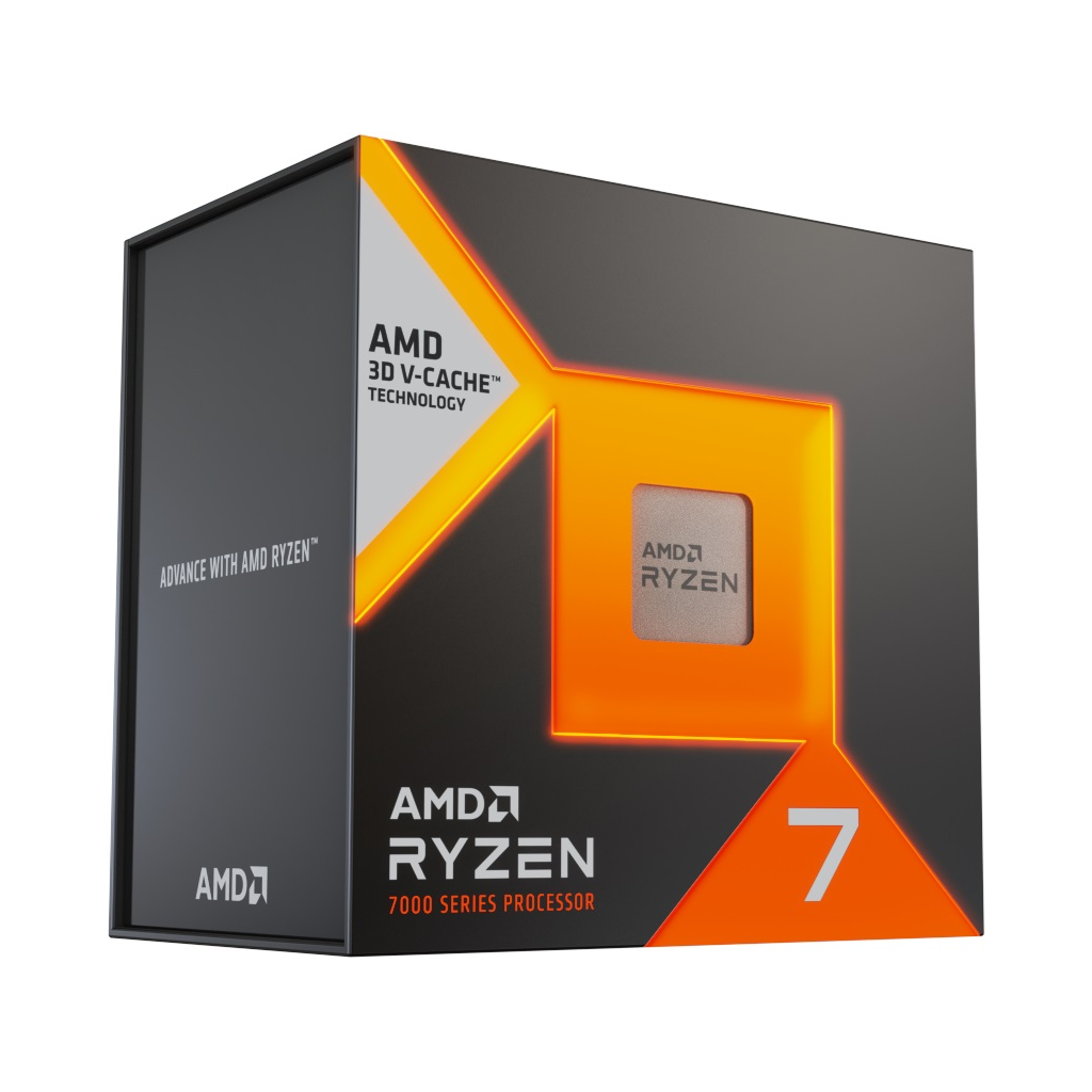 Amd Ryzen 7 7800X3D 8 Core, 4,20-5.00Ghz, 104Mb Cache, 120W,  Am5 Soket, Box (Kutulu) (Grafik Kart Yok, Fan Yok)