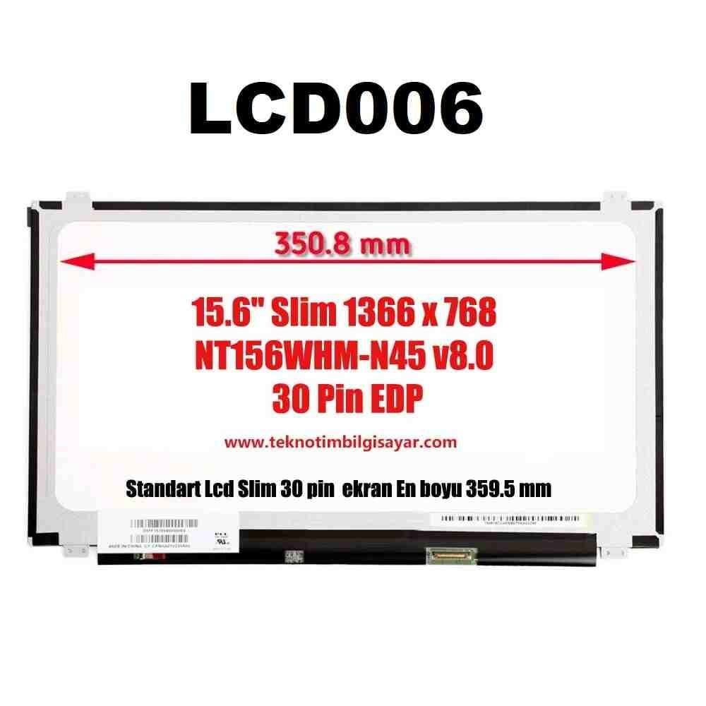 15.6 Slim Led 30 Pin 1366x768 Nt156whm-N45 V8.0 Dar Kenar Lcd Ekran