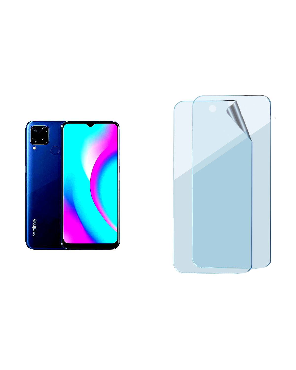 Realme C15 Uyumlu Uv Nano Esnek Kırılmaz Cam Ekran Koruyucu Film 8684609274271