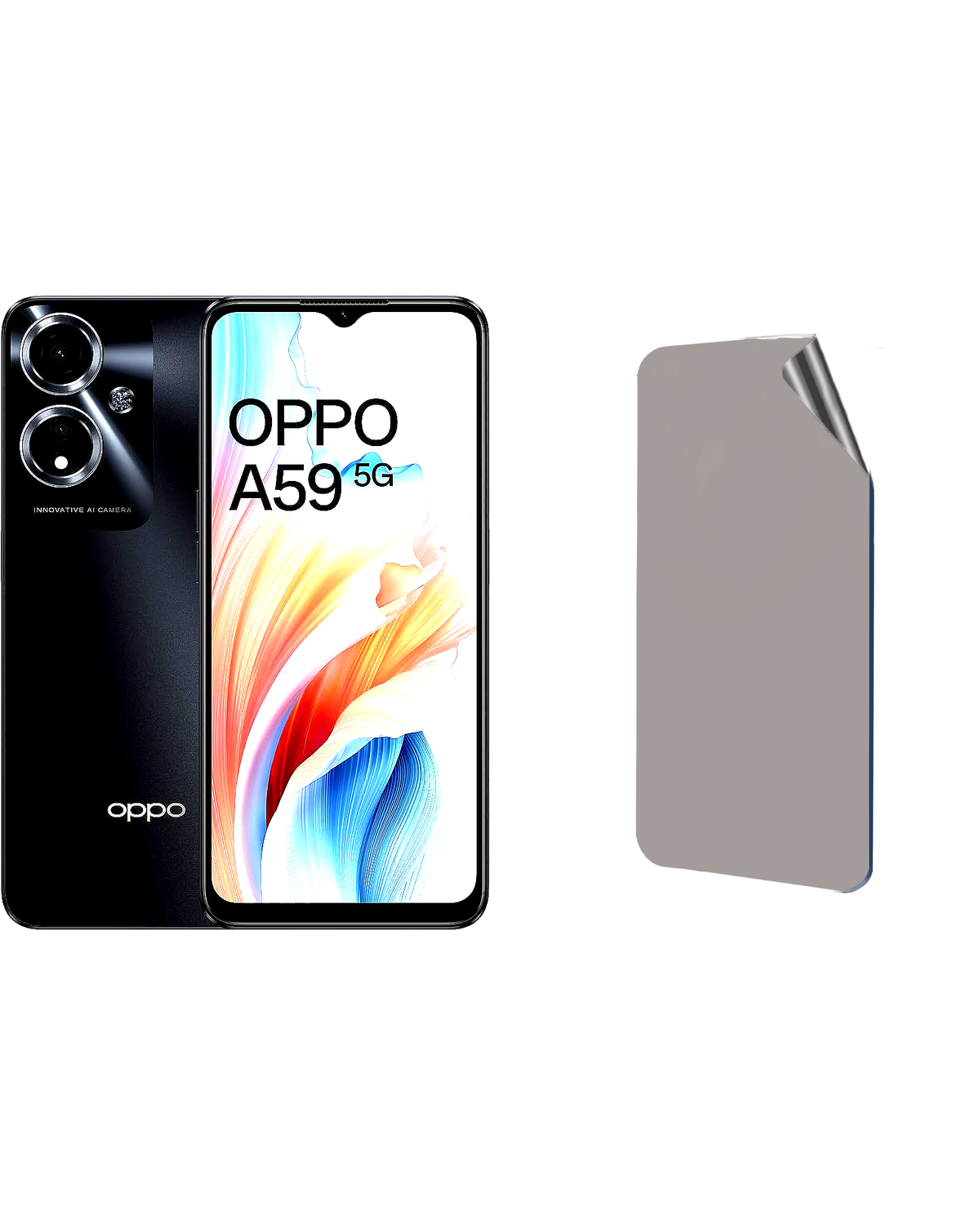 Oppo A59 Uyumlu Hayalet Ekran Kırılmaz Cam Ekran Koruyucu Film 8684609386394