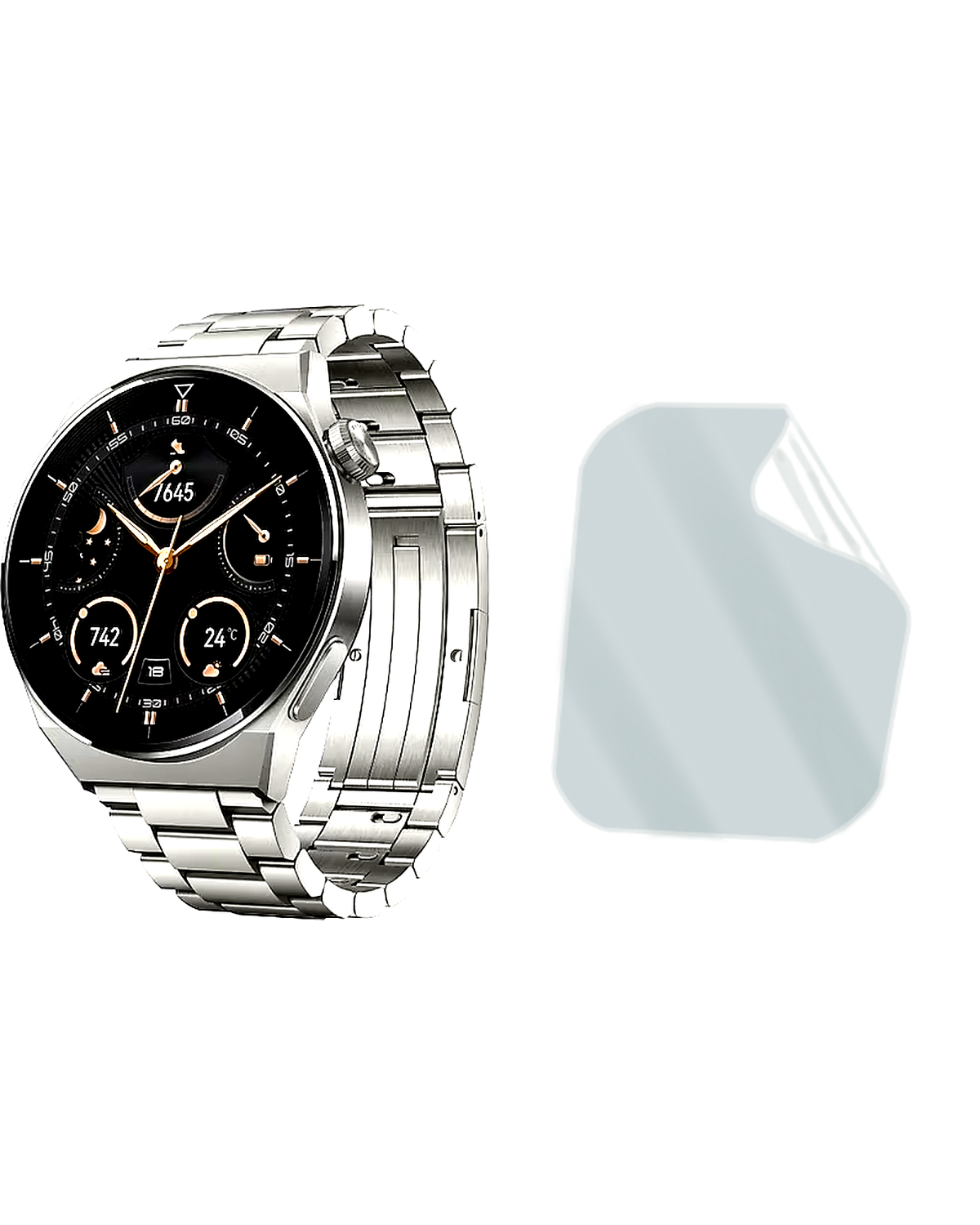 Huawei Watch GT3 Pro Saat Uyumlu Hydrojel Esnek Kırılmaz Cam Ekran Koruyucu Film 8684609227734